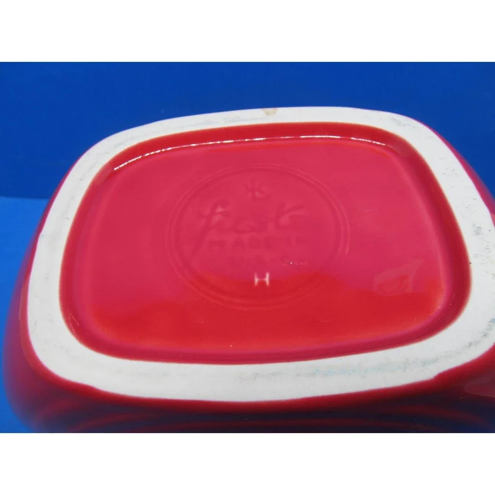 Fiestaware Red Disk Water Pitcher 7 1/4